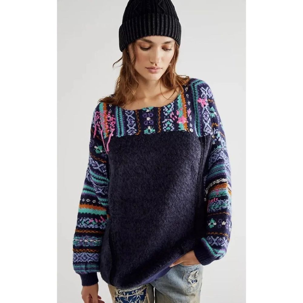 NEW Free People Nothing Compares Pullover Knit Sweater Size Small